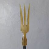 Couverts à salade en métal argenté 1er titre + coffret