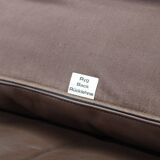 1970s L. Olsen & Søn Oak and Leather 2-Seater Sofa, Denmark