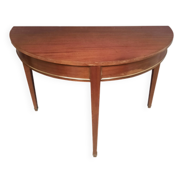 Louis XVI style console in mahogany.