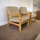Set of 2 vintage armchairs / individual armchairs / sofas