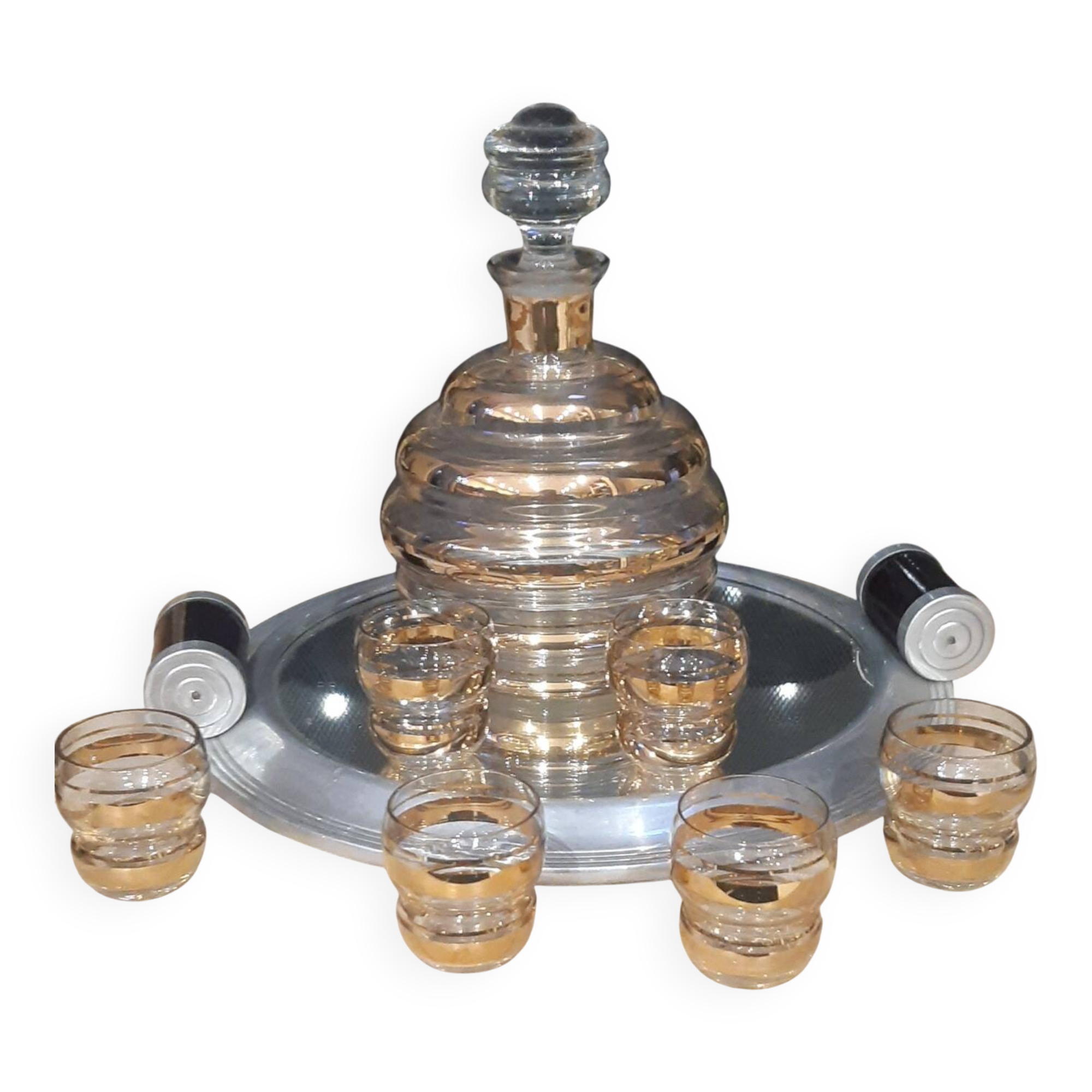 Art Deco liqueur service