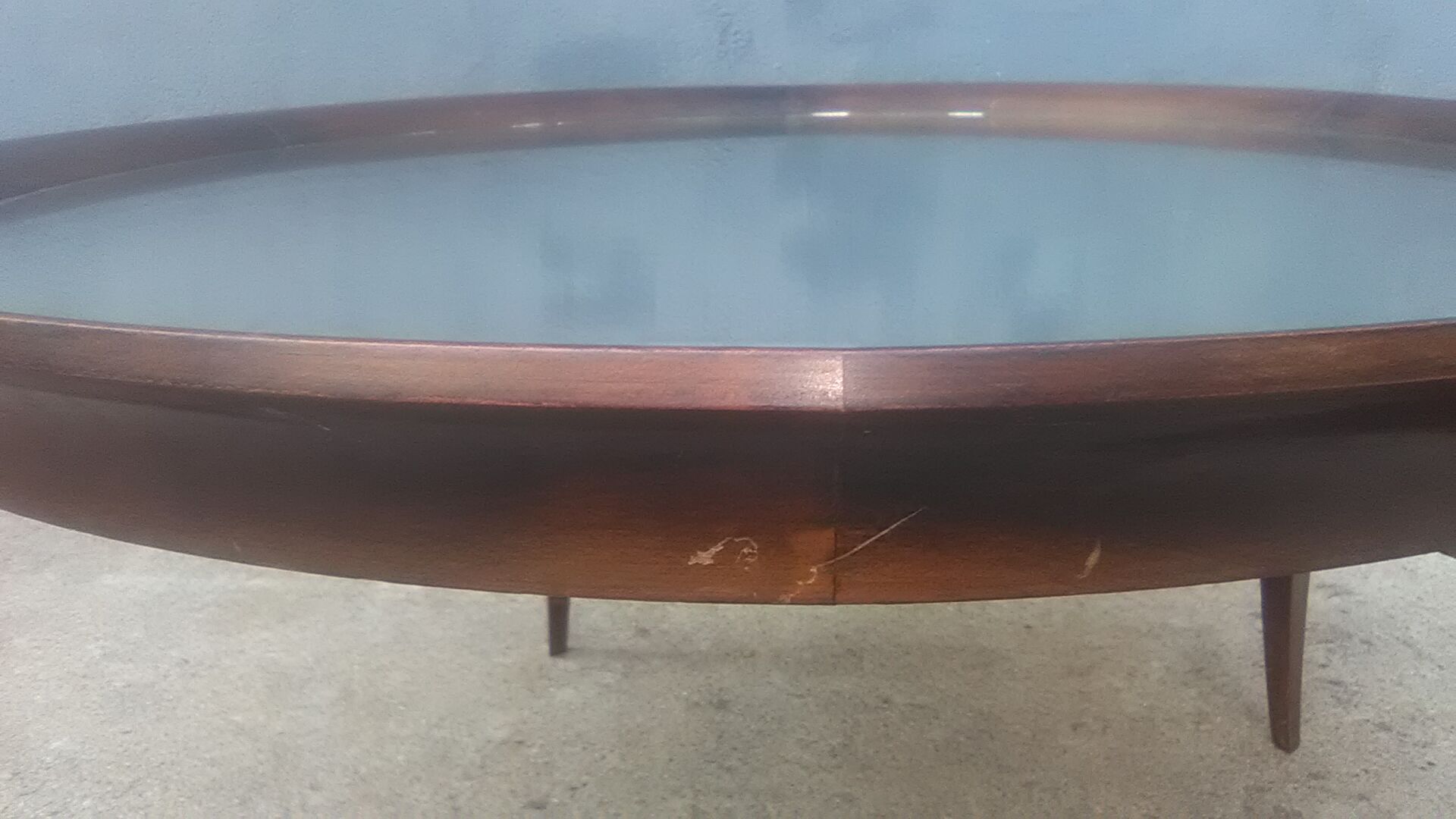 Art deco coffee table mirror