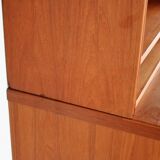 Bibliothèque en teck vintage avec rangement