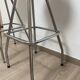 Paire de tabourets de bar metal chrome soudexvinyl circa 1970 design