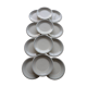12 flat plates italy ceramic quadrifoglio