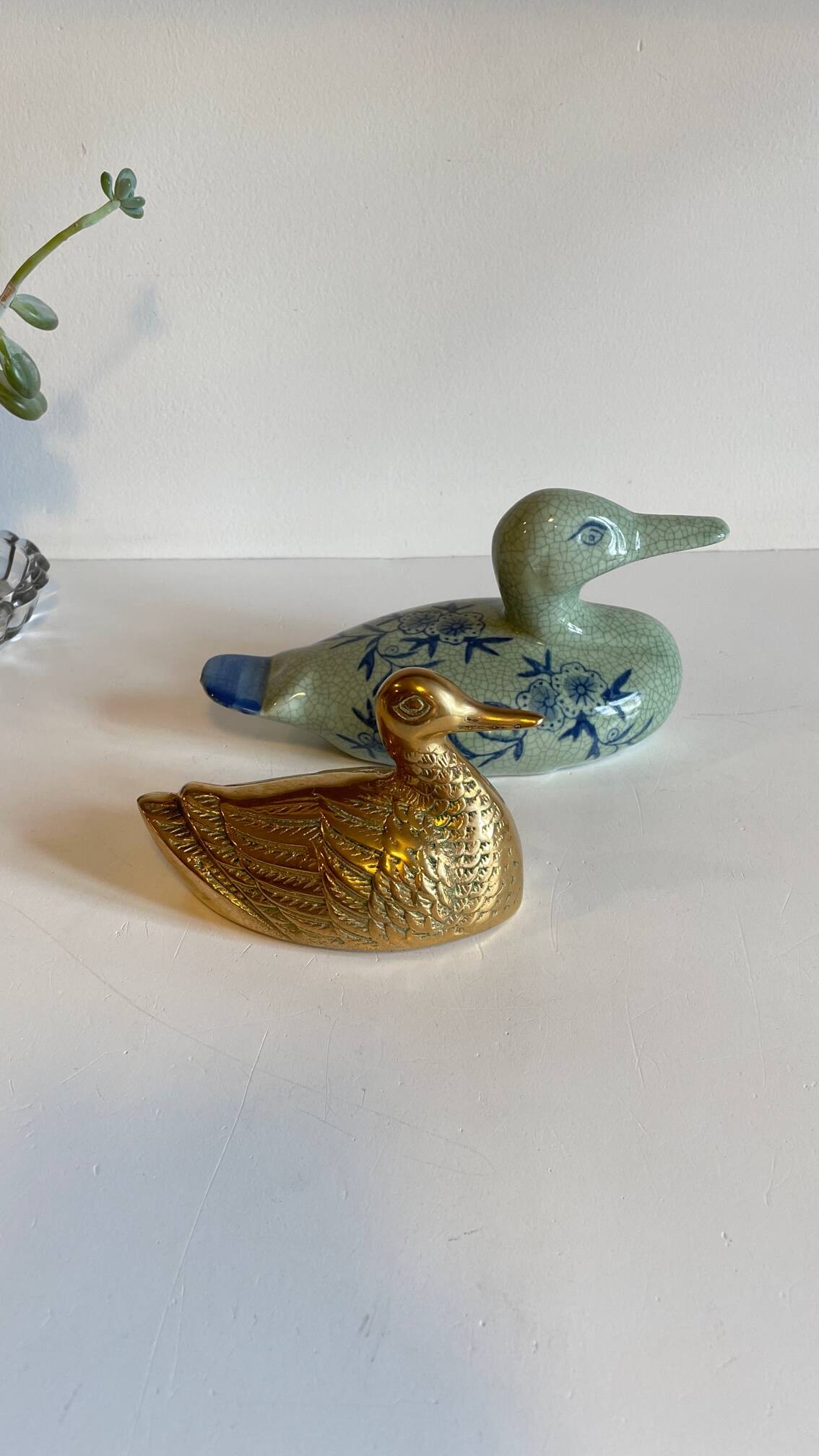 Canard en laiton vintage