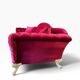 XL vintage fuchsia baroque armchair/sofa
