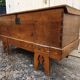 Former large wedding chest, solid wood, mid 19th century