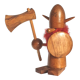 Danish Viking teak figure 60s