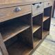 Solid oak reception counter from the late 19th century.