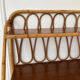 Vintage rattan wall shelf