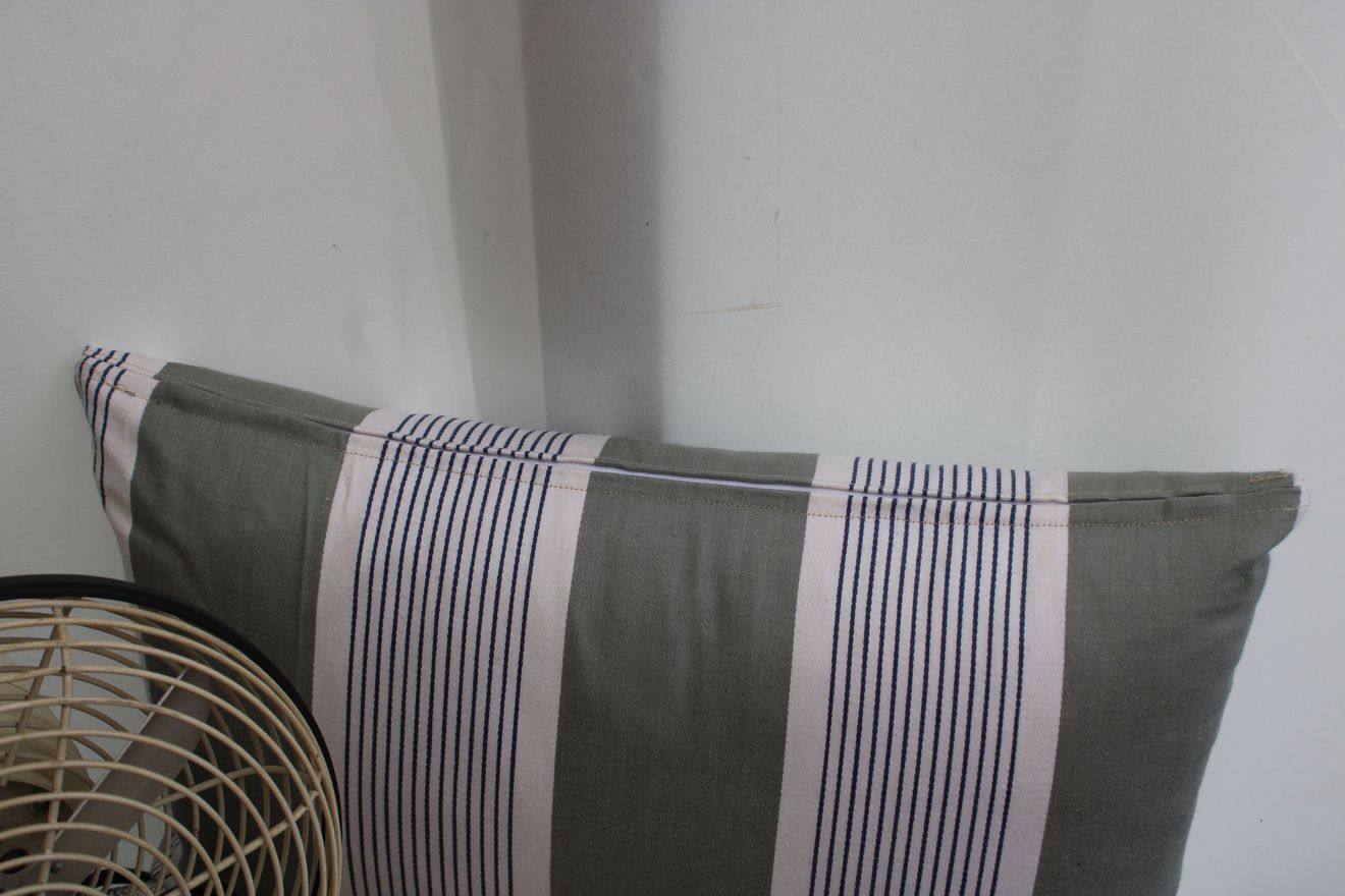Striped cushion
