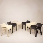 Set of six Gaudì Armchairs by Vico Magistretti for Artemide