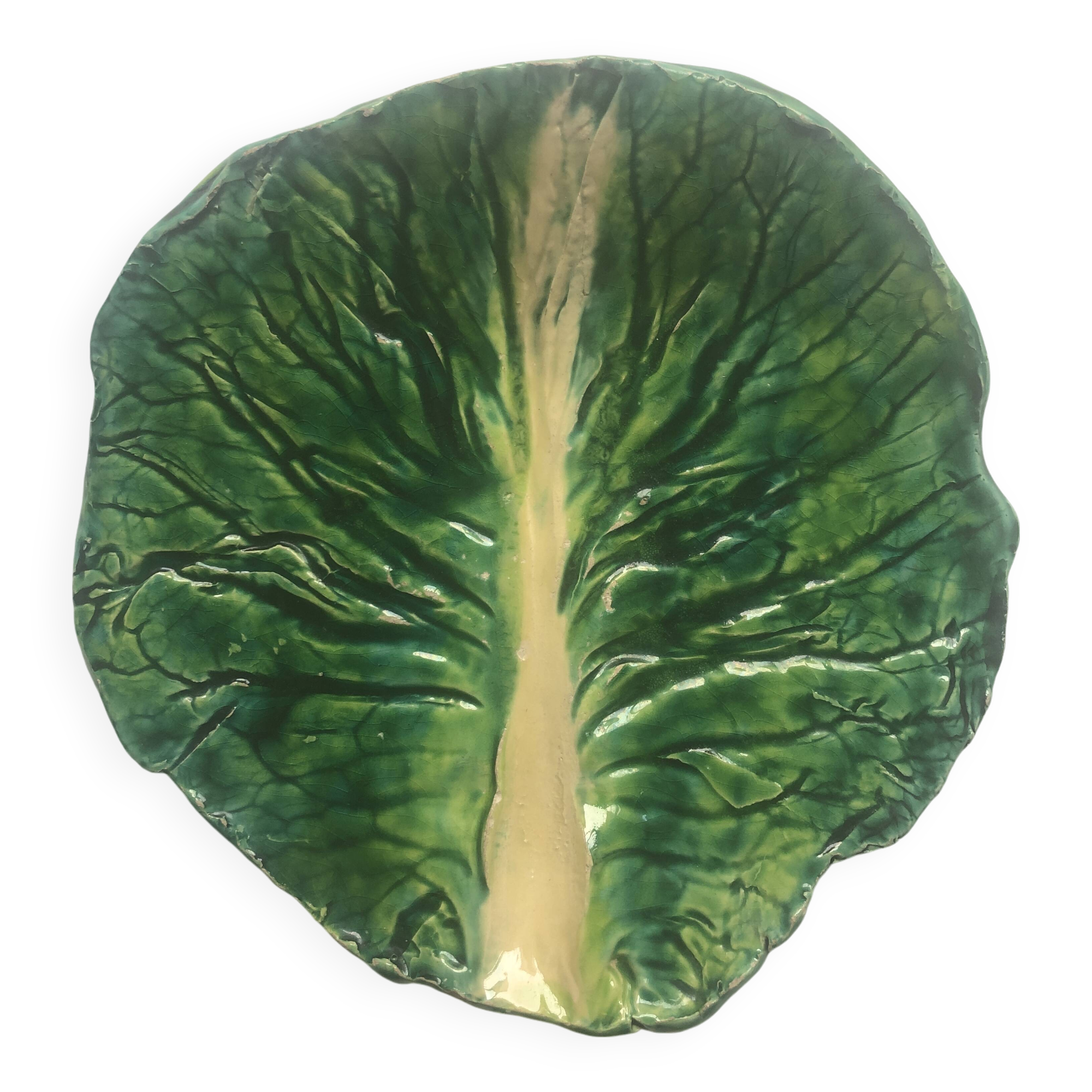 Unique cabbage leaf trinket tray