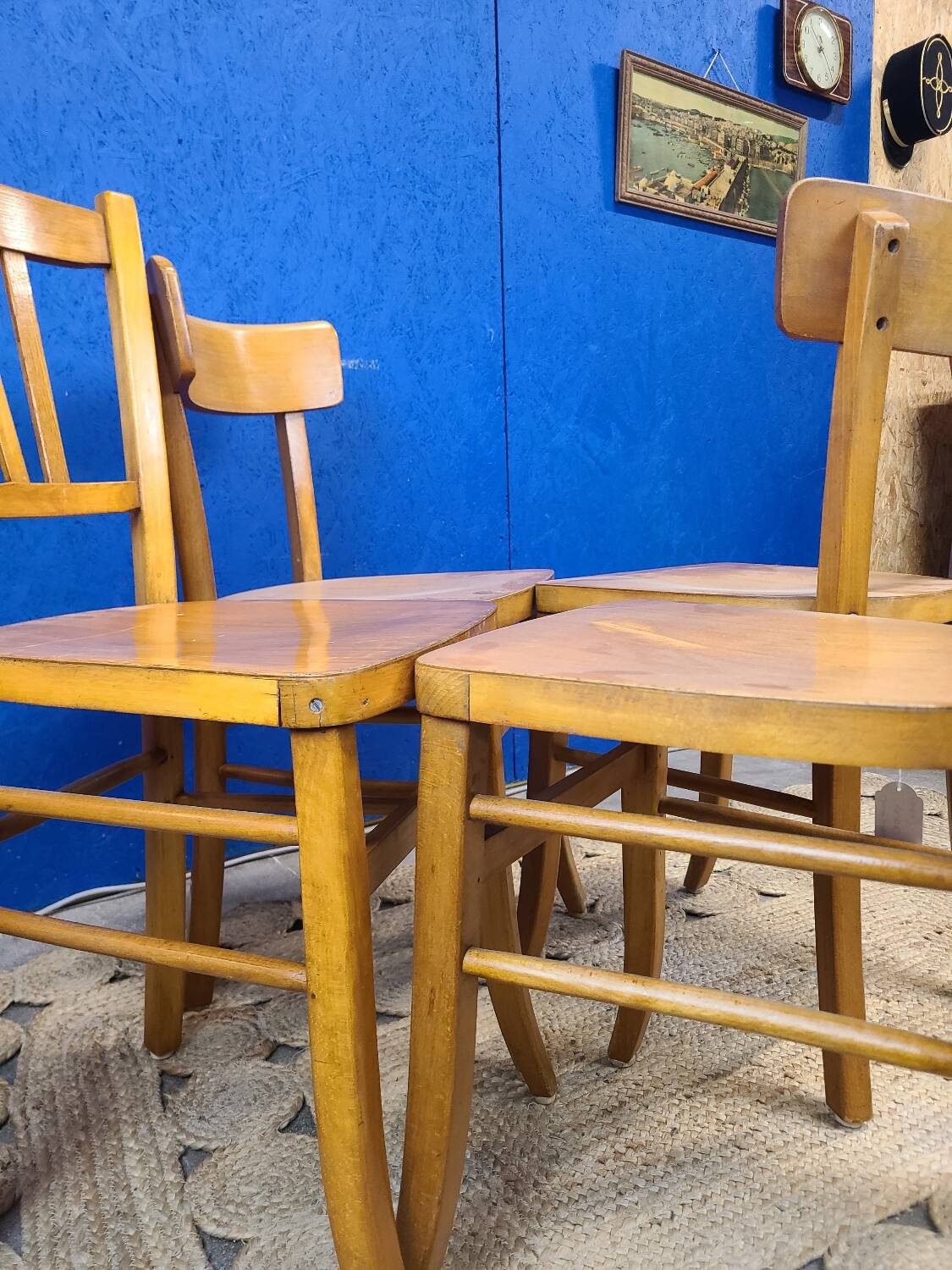 4 vintage luterma bistro chairs