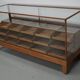 Antique British oak haberdashery cabinet, 1930s
