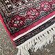 Hand-knotted Persian rug in burgundy grey 120x180.