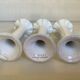 Trio of flower candle holders Fereiras Portugal