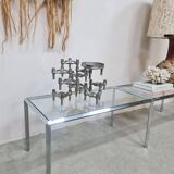 Tables d'appoint chromées du milieu du siècle série Converta Herman Miller