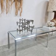 Midcentury chrome sidetables Converta serie Herman Miller