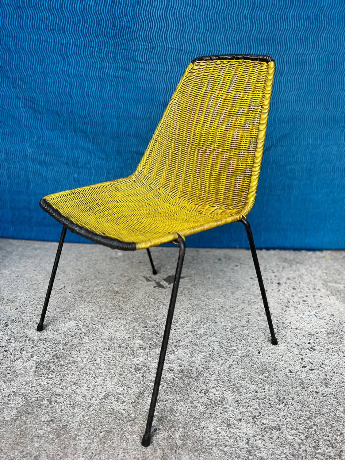 4 vintage “Baskets” chairs 1950s design Gian Franco Legler