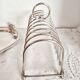 Silver-plated serving dish for foie gras, toast holder.