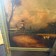 Antique trumeau with hunting scene - Oil on canvas and mirror - Panel