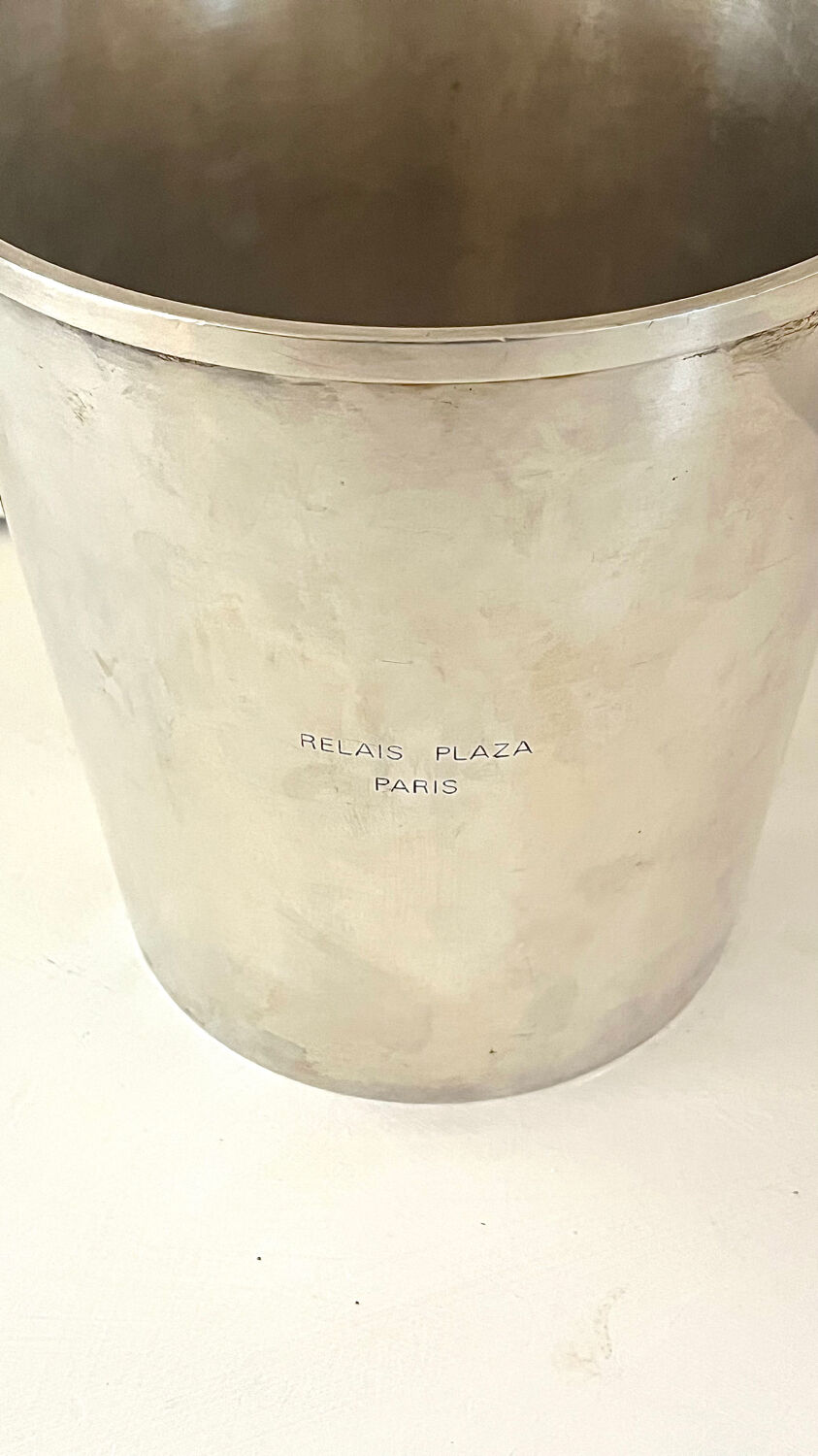 Rare Christofle Silver-Plated Champagne Bucket – Relais Plaza Paris