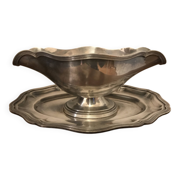 Saucière métal argenté