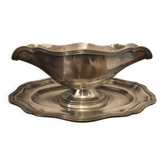 Saucière métal argenté