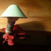 Metal "mushroom" spot clip lamp, 1950s