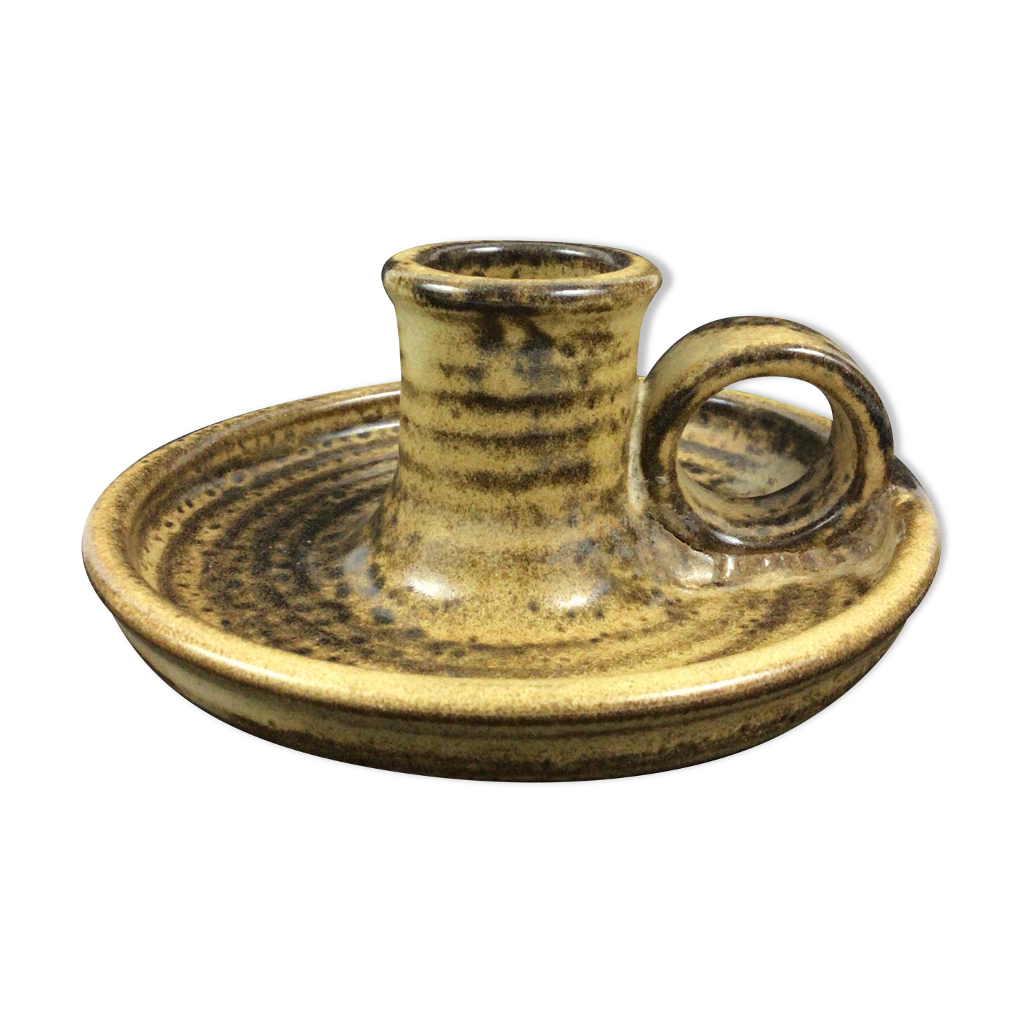 Sandstone candle holder by Albert Breton