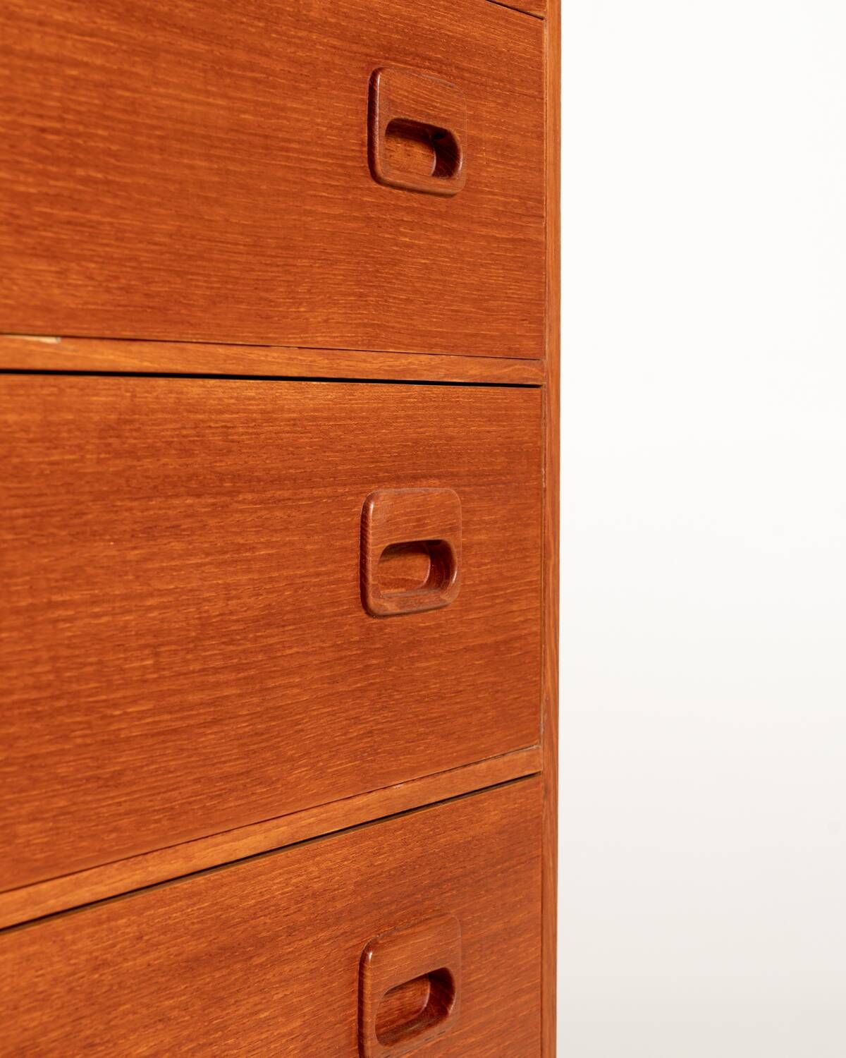 Scandinavian teak chest of drawers with locks