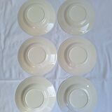 Vintage flower soup plates