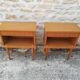 Teak bedside tables