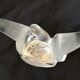 LaLIQUE France flower-picking vase model Sylvie two full entwined doves