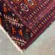 Antique turkmen tekke rug, 144x97 cm turkoman bokhara red black beige