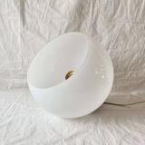 Vintage white opaline ball pendant light