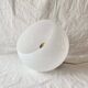 Suspension boule vintage en opaline blanche