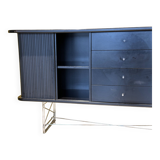 Black Danish Sideboard By Denka, Denmark, 1990's