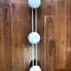 Patère, vintage beige metal coat rack