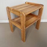 80s pine bedside table