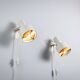 Pair of adjustable wall lamps designed by Per Sundstedt for Kosta Lampan
