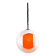 Suspension "Eclisse" en verre de Murano blanc et orange du milieu du siècle, par Carlo Nason pour Mazzega, Ita