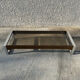 Rosewood coffee table with glass top
