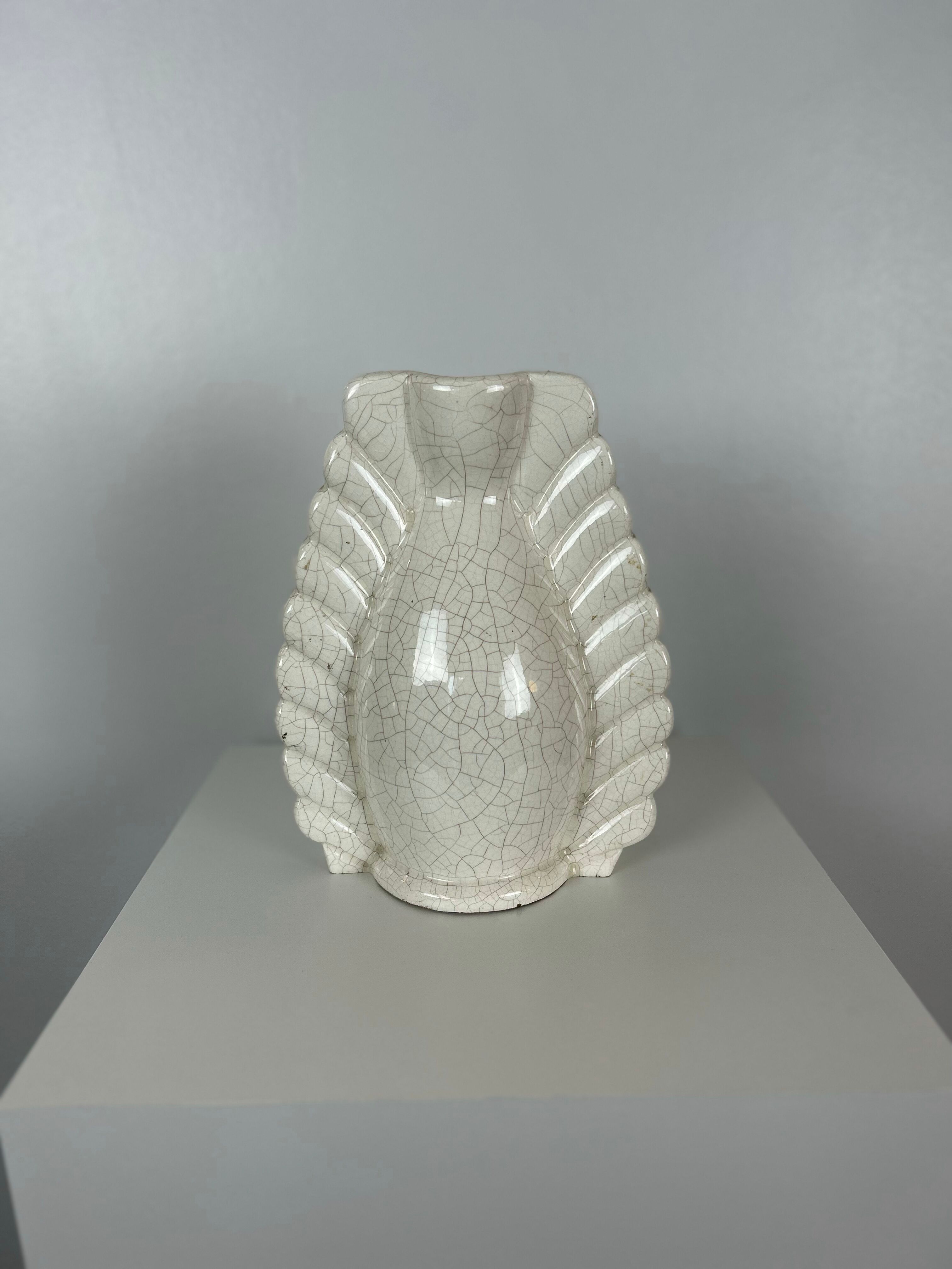 Vase en céramique et un petit vase Denbac en grès émaillé