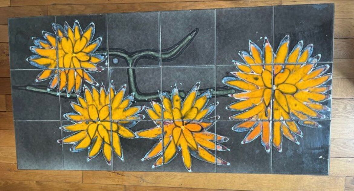 1970s ceramic coffee table