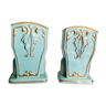 Paire de vases demi porcelaine, céramique d’art Céranord