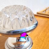 Rare flower stick mounted as a lamp