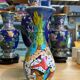 Rare vintage vase Altin Gini in Turkish Kütahya glazed earthenware, handmade and signed.